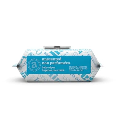 Amazon Elements Baby Wipes, Unscented, 810 Count, Flip-Top Packs - Image 2
