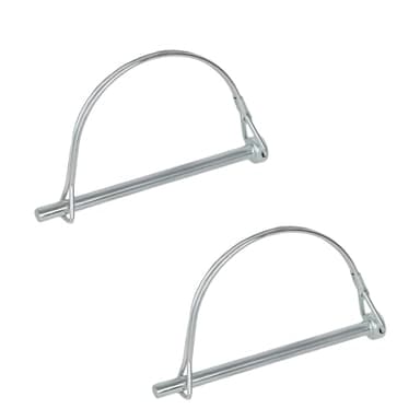 yolmooat 2Pack Premium Trailer Hitch Pin, Trailer Pin,Professional Trailer Coupler Pins for Farm,Trailer,Hitches,Lawn Use,Size 1/4" x 3.2"(6.3mm x 80mm) - Image 1