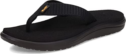 Teva womens Voya Flip Flop, Bar Street Black, 9 US - Image 1