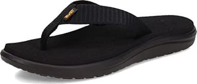 Teva womens Voya Flip Flop, Bar Street Black, 9 US - Image 1