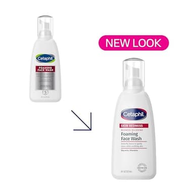 Cetaphil Redness Relieving Foaming Face Wash For Sensitive Skin, 8 Fl Oz, Gently Cleanses & Calms Sensitive Skin Without Over Drying, (Packaging May Vary) - Image 2
