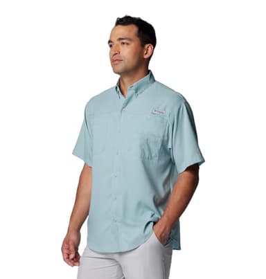 Columbia Mens PFG Tamiami II Short Sleeve Fishing Shirt, Crushed Blue, 6X - Image 4
