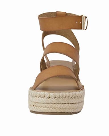 The Drop Women's Listilla Espadrille Flatform Ankle Strap Sandal Wedge, Cognac, 8 - Image 2