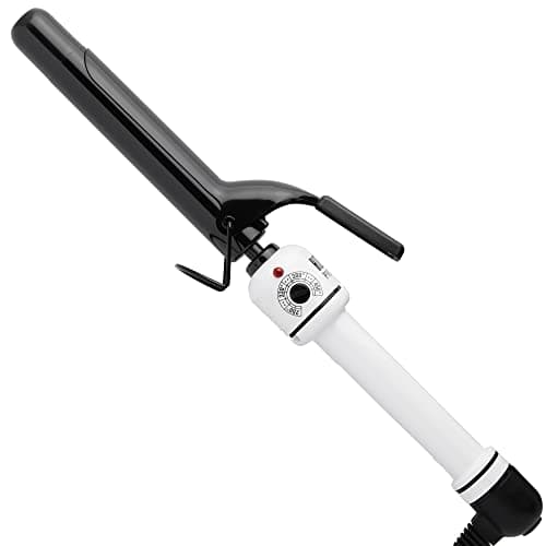 HOT TOOLS Pro Artist Nano Ceramic Curling Iron/Wand | For Smooth, Shiny Hair (1” in) Black/White - Image 1