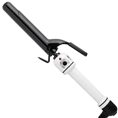 HOT TOOLS Pro Artist Nano Ceramic Curling Iron/Wand | For Smooth, Shiny Hair (1” in) Black/White - Image 1