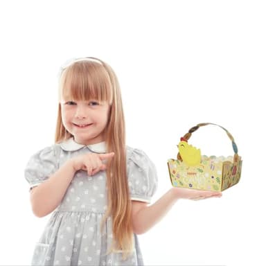 Haobell Easter Basket - 24pcs Small Baskets for Kids, Happy Gift With Handles, School Party Favor, Bunny Decoration - Image 6