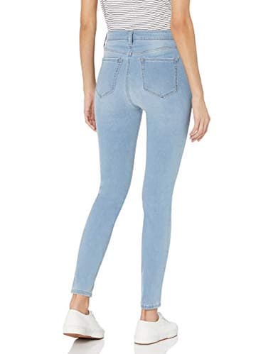 Amazon Essentials Skinny Jeans for Women (Stretchy), Washed Blue, Size 6 Short - Image 2