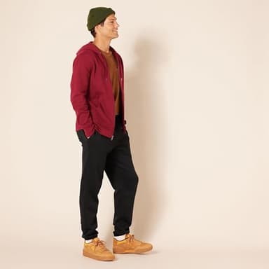 Amazon Essentials Men's Full-Zip Fleece Hoodie (Available in Big & Tall), Red, X-Large - Image 5