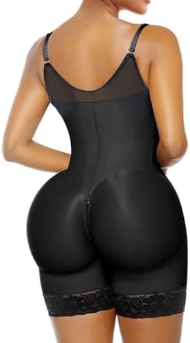 YIANNA Fajas Colombianas Moldeadoras Postpartum Shapewear for Women Tummy Control Butt Lifter Body Shaper with Zipper Crotch - Image 4