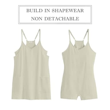 ANRABESS Women Athletic Dress Summer Tennis Workout Active Sports Mini Romper Dress Built in Shorts Travel Vacation Clothes Light Grey Small - Image 6