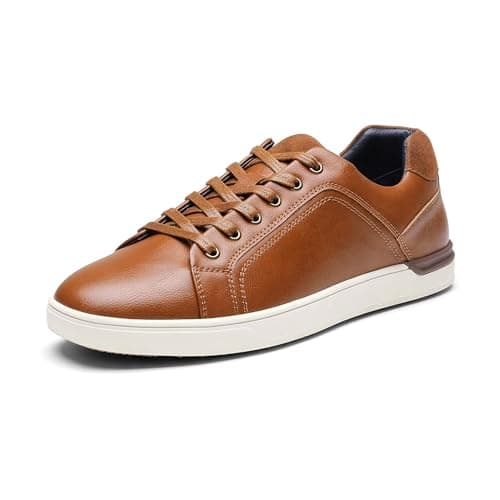 Bruno Marc Men's Casual Dress Sneakers Fashion Oxfords Skate Shoes for Men,Size 12,Brown,SBFS211M - Image 1