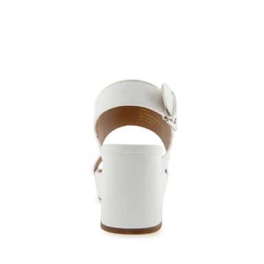 Aerosoles Women's CAMILIA Heeled Sandal, Bright White Faux Leather, 9 - Image 3