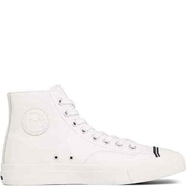 PRO-Keds Men's Royal Hi Lace Up Fashion Sneaker, White Leather, 8.5 - Image 4