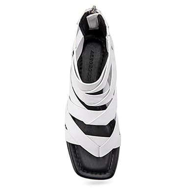 Aerosoles Women's Harper Flat Sandal, White Leather, 11 - Image 9