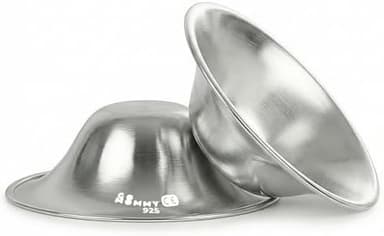 Silver Nipple Shields for Breastfeeding Newborn & A Breastfeeding Essential by Go Mommy - 925 Silver Nursing Cups for Sore Nipple Relief, Protects & Heals Cracked Nipples - Image 2