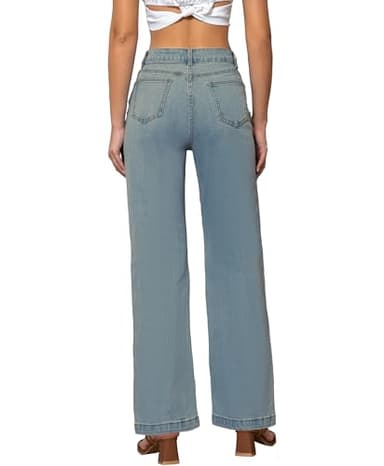 ETTELO Womens Jeans High Waisted Straight Leg Loose Stretchy Lightweight Tummy Control Trendy Jeans for Women 2025 - Image 4