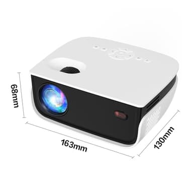 Mini Projector, NICPOW Portable Outdoor Movie Projector with Tripod, 1080P and 200" Supported Small Projector Compatible with TV Stick, Phone, PS5, HDMI, USB for Home, Bedroom, Gaming, Outdoor Use - Image 8