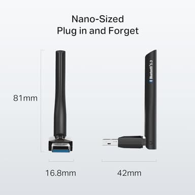 TP-Link USB Bluetooth Adapter for PC, Bluetooth 5.3 Long Range Receiver, Plug and Play, Adjustable Antenna, Supports Windows 11/10/8.1/7 for Desktop, Laptop, PS5/PS4/Xbox Controller (UB500 Plus) - Image 3