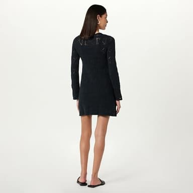 The Drop Women's Laney Crochet Micro Mini Dress, Black, XL - Image 2