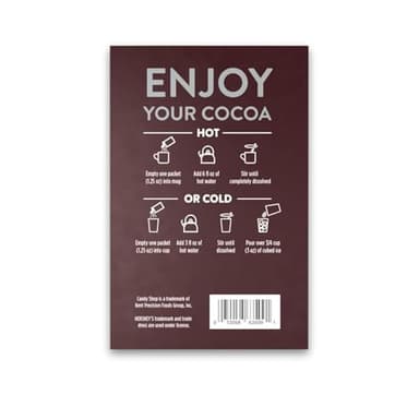 Candy Shop Cocoa HERSHEY'S Milk Chocolate Cocoa Mix, Hot Chocolate, Make Hot or Iced Cocoa, Made With Real Milk, Gluten Free, 1.25 oz packet (24 count) - Image 7