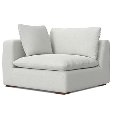 SIMPLIHOME Jasmine Corner Sectional Modular Sofa in Performance Fabric, Cloud Grey, 125-inches Wide, Handcrafted Contemporary-Style L-Shaped Couch for Living Room - Image 12