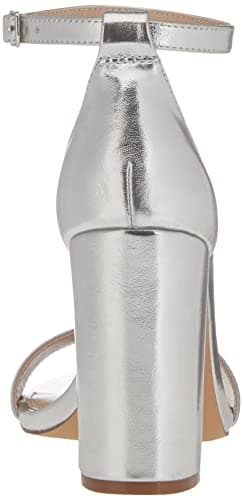 The Drop Women's Rebecca Strappy High Block Heel Sandal, Silver, 8 - Image 3