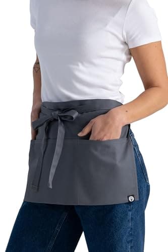 Chef Works Unisex Waitress Apron, Grey, One Size - Image 5
