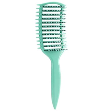 Curl Defining Brush, Detangler Brush for Curly Hair, Vented Curly Hair Brush Products, Detangling Shaping and Defining Women's Curls on Wet or Dry Hair Types, Reduces Frizz (Green) - Image 7
