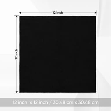 HOMEXCEL Black Washcloths 24 Pack, Highly Absorbent and Soft Microfiber Face Towel, Makeup Remover Towels, Multi-Purpose Wash Cloths for Bathroom, Hotel, Spa, Gym, and Kitchen, 12x12 Inch - Image 4