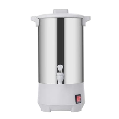 SYBO SR-CP35C Commercial Grade Stainless Steel Percolate Coffee Maker Hot Water Urn for Catering, 30-Cup, 3.5L, Grey - Image 1