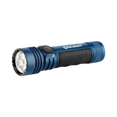 OLIGHT Seeker 4 Pro Rechargeable Flashlights, 4600 Lumens High Powerful Bright Light with USB C Holster, Waterproof IPX8 for Emergencies, Camping, Searching (Midnight Blue Cool White) - Image 1