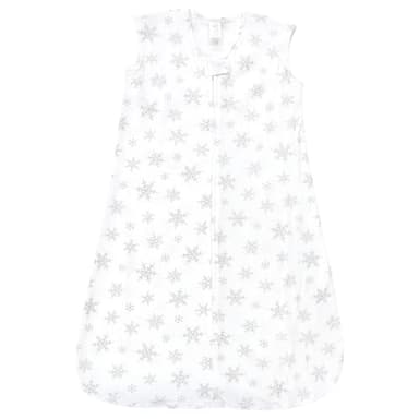 Hudson Baby Unisex Baby Thermal Sleeveless Sleeping Bag 2pk, Snowflake, 6-12 Months - Image 3