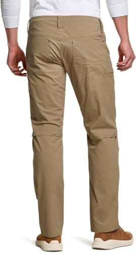 CQR Men's Vent Stretch Pants, Quick Dry Lightweight Casual Cargo Pants, Water Resistant Straight-Fit Utility Work Pants, Sedona Cougar, 32W x 32L - Image 2