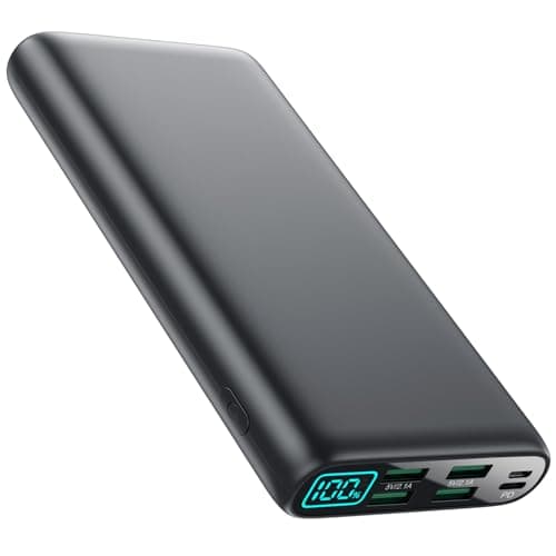 Portable Charger 38800mAh,LCD Display Power Bank,5 USB Outputs Battery Pack Backup, USB-C in&out Dual Input Phone Charging Compatible with iPhone 16/15/14/13 Pro/12,Android Samsung Galaxy Pixel Nexus - Image 1