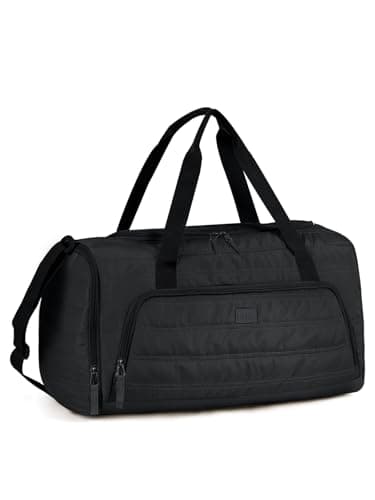 Lekebobor Gym Bag for Women, Puffer Travel Duffel Bag With Shoes Compartment & Shoulder Strap, Carry On Duffle Bag For Weekender, Travel, Sport - Image 1
