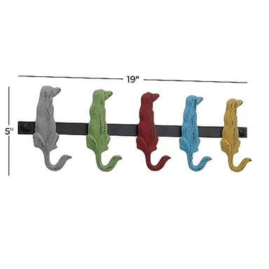 Metal Dog Wall Hooks 19"W, 5"H - 55513 - Image 6