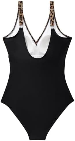RXRXCOCO Womens One Piece Swimsuits Tummy Control Ruched Criss Cross Bathing Suits V Neck Slimming Swimwear - Image 5