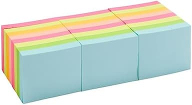 Amazon Basics Mini Rectangular Sticky Notes, 1.5x2 Inches, Bright Colors Self-Stick Pads, Easy to Post for Home, Office, Notebook, 70 sheets/Pad, Pack of 24 - Image 6