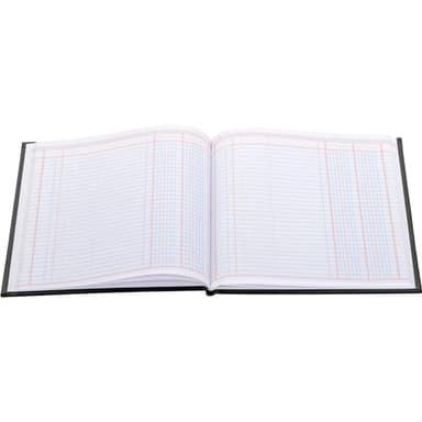 Wilson Jones Hardbound Accounting Journal, 9.25 x 7 Inches, 2 Columns, 80 Pages, 30 Lines per Page, Black (W74102A) - Image 6