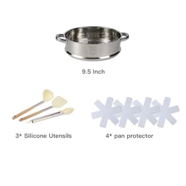 16PCS Pots and Pans Set Non Stick Cookware Set Nonstick with Cooking Set - Image 3