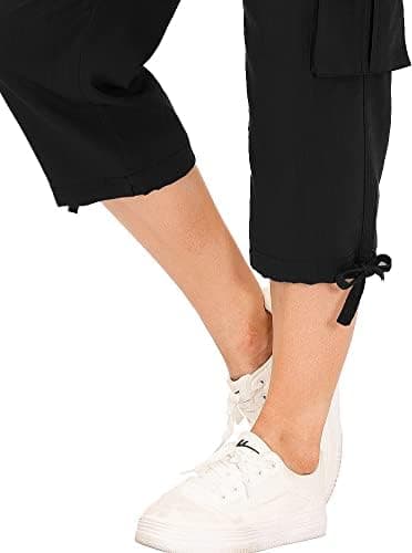 MoFiz Womens Capris with Pockets Loose Fit Casual Capri Pants Dressy Lightweight Ladies Baggy Cargo Pants for Hiking - Image 7
