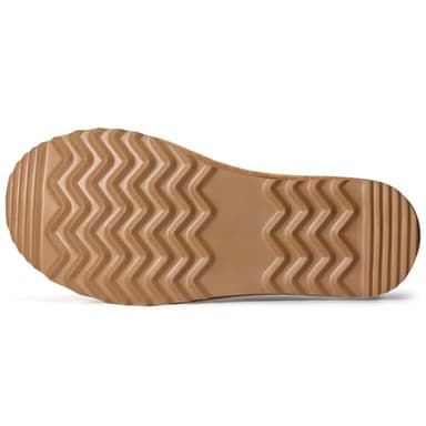 bebealy Genuine Suede Fuzzy Slippers for Women Winter Warm House Shoes Cozy Mini Boots for Indoor Outdoor, Chestnut 39 - Image 6