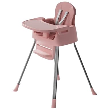 Portable Baby Highchair for Months Infants and Toddlers with 5 Point Harness Convertible Comfortable Seat for Cozy Eating Table Sit Up High Chair and Seats for Sitting Up Back Booster Feeding Chairs - Image 1