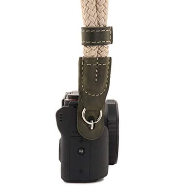 MegaGear SLR, DSLR Camera Cotton Wrist Strap - Khaki Green, Large - 100cm/39inc - Image 5