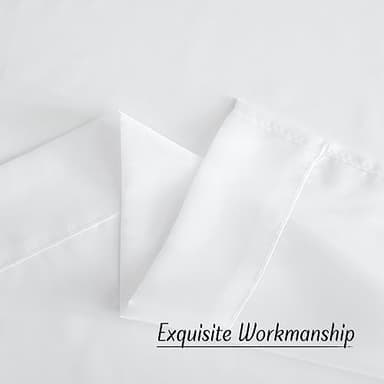 NICETOWN White Sheer Curtains & Drapes 96 inches Long for Living Room - Grommet Top Solid Lightweight & Airy Gauzy Window Treatments with Light Filtering for Bedroom, 2 Panels, W54 x L96 - Image 6