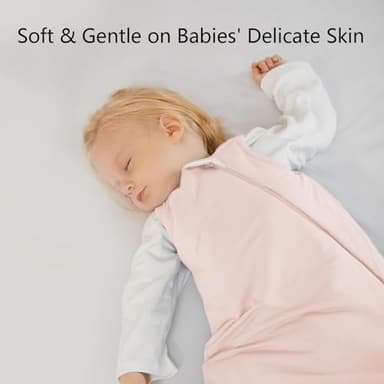 BubblePanda Rayon Made from Bamboo Sleep Sack 0-6 Months 1.0 Tog Soft Toddler Sleeping Sack 3-6 Months for Infant Newborn Babies 2-Way Zipper Baby Wearable Blanket 0-3 Months - Image 4