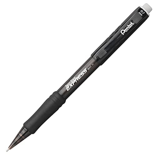 Pentel® Twist-Erase® Express Mechanical Pencil, 0.7 mm, Black Barrel - Pack Of 12 - Image 1