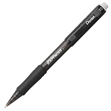 Pentel® Twist-Erase® Express Mechanical Pencil, 0.7 mm, Black Barrel - Pack Of 12 - Image 1