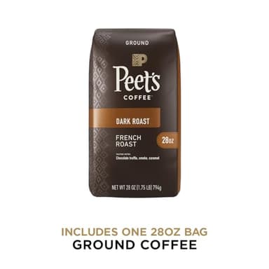 Peet's Coffee, Dark Roast Ground Coffee - French Roast 28 Ounce Bag - Image 2