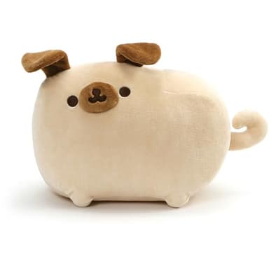 GUND Pusheen Pugsheen Stuffed Plush Dog with Poseable Ears, Tan, 9.5" - Image 1